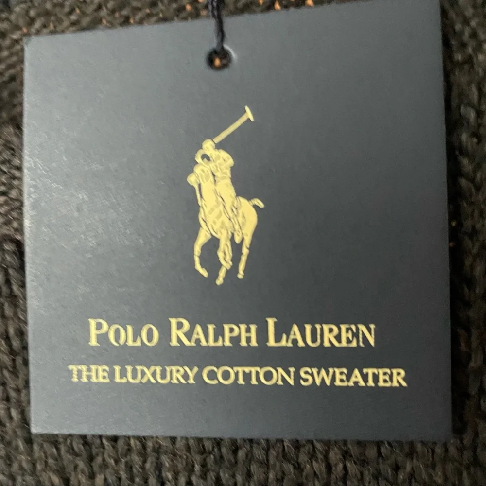 Polo Ralph Lauren‎ Vintage Black Luxury Cotton Sweater, L